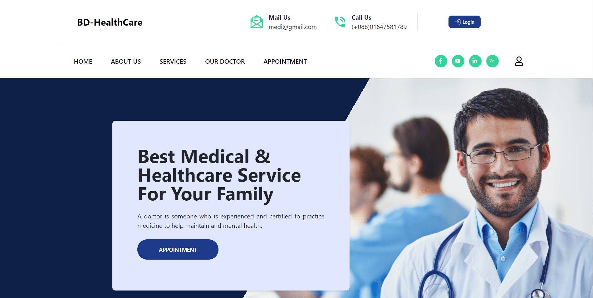 Screenshot of BD-HealthCare